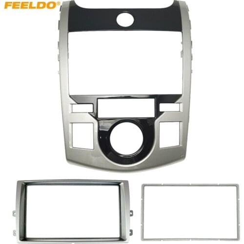 FEELDO Car Stereo Radio Fascia Panel Frame Trim Dash Face Plate For KIA Cerato Coupe(2009-2012)/Forte Coupe(2009-2012)