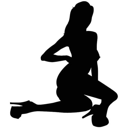 LLY-0978 Striptease Naked Hot Sexy Girl Stripper The Body of Fashion Decals PVC Car Motorcycle Waterproof Creativity Decal Decor