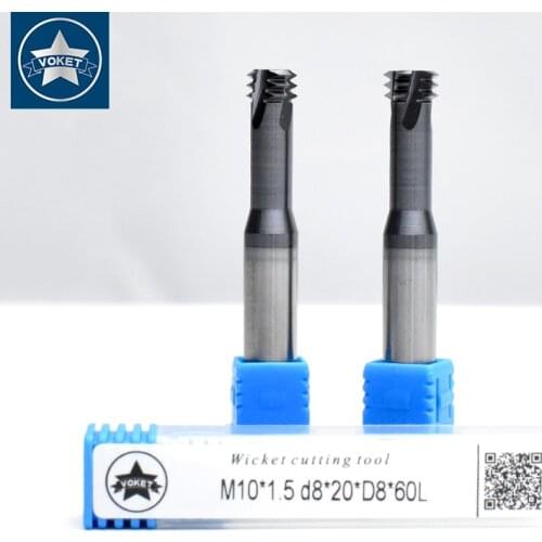 CNC 60 Degree Three Row Tungsten Steel Thread Milling Cutter M1 M1.2 M1.4 M1.6 M2 M2.5 M3 M4 M5 M6 M8 M10 M12 M14 mill mills