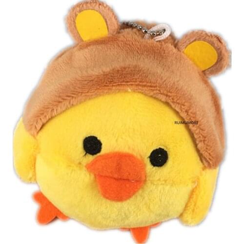 CUTE NEW 5-9CM Yellow Duck Plush Stuffed TOY DOLL , plush charm Pendant DOLL , Wedding Bouquet Gift