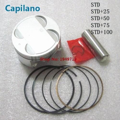 Motorcycle AN400 piston kit with piston ring kit for Suzuki Burgman Skywave 400cc AN 400 parts 83mm STD +25 +50 +75 +100