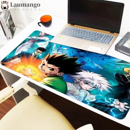 Mouse Pads Keyboard Mat Hunter-X-Hunter Gaming Mousepad Kawaii Accessories Cute Anime Rug Desk Padmouse Gamer Computer Mausepad