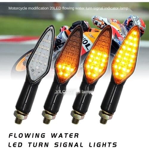 Motorcycle Modified 20led Flowing Water Turn Signal Indicator Light