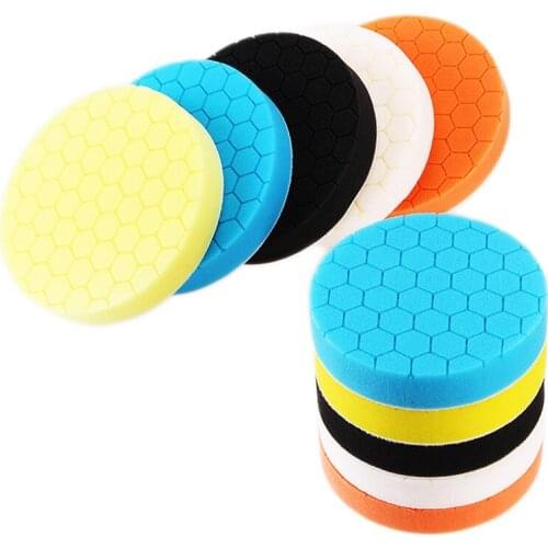 3 4 inch Car Beauty Waxing Polishing Tool 5 Piece Waxed Polished Sponge Pad Set Polishing Pad Sponge Wheel Car Polishing Tools