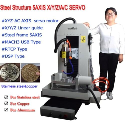 Update NEW Steel CNC 5 axis 2.2KW Steel structure 3040 Router Engraving Milling/Cutting Machine with MACH3 USB/RTCP/DSP control