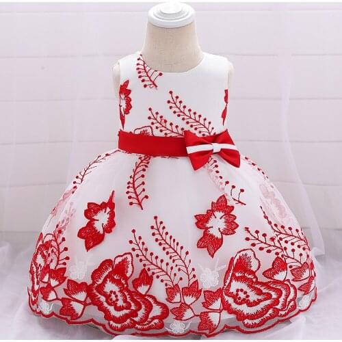 Baby Dress Kids Christening Dresses For Baby Girl Wedding Gown Newborn Girl 1 Year Birthday Party Princess Dress Infant Clothing