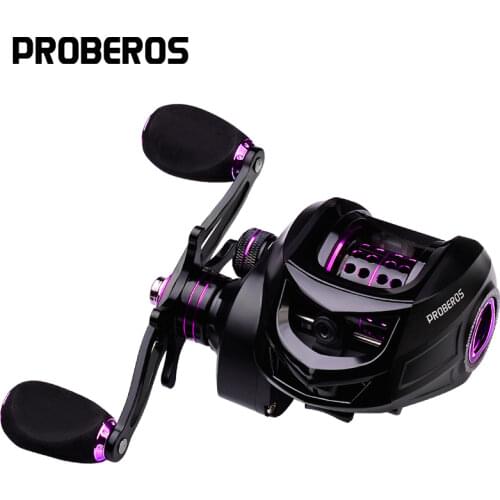 PROBEROS Fishing Reel 7.2:1 High Speed 10KG Max Drag Metal Spool BaitCasting Reel 12 Magnetic Brake Fishing Wheel Fishing Reels