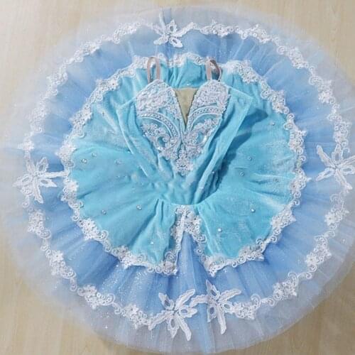 Sku Blue Professional Ballet Tutu Adults Children Kids Pancake Swan Lake Tutu Women Ballet Dance Costumes Ballerina Dress Girls