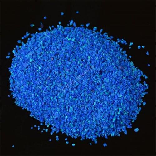 Shineing 2mm-30mesh OP27 Royal blue crushed opal/ opal chips for Jewelry Ring or nail art decorations