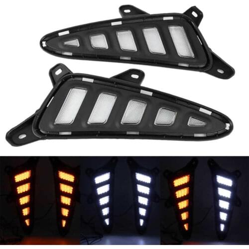 Signal Lamp Daytime Running Light LED Daytime Running Lights 2-Color Signal Lamp Fits for Toyota CHR C-HR 2016-2019 Car DRL