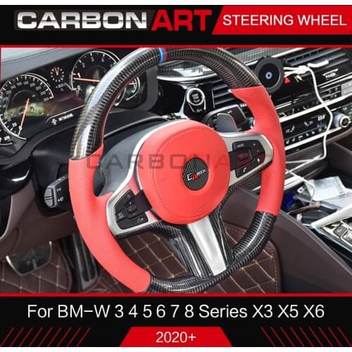 Carbon fiber racing Steering wheel for bm-w 4 5 6 7 Series X3 X5 carbon fiber interior For G05 g20 g30 g12 2018+ tuning parts