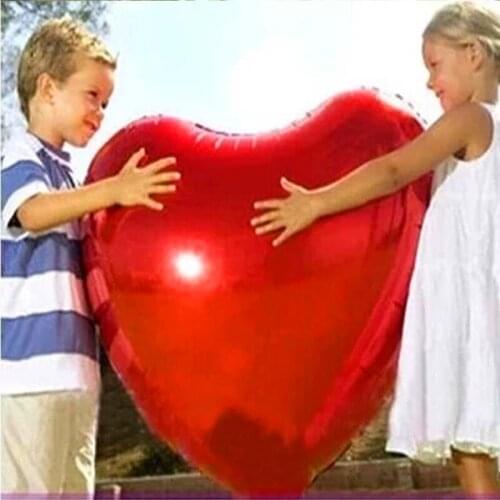 Heart ballon Supersize 75cm heart shape foil air balloons wedding party say love decoration marriage supplies big red balloons