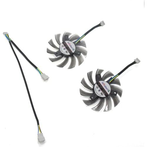 New Pair 75mm 4PIN FD7010H12S Cooler Fan For ASUS MSI Sapphire 6930 7850 GTX 550 750 770 Ti HD 7870 Twin frozr II Cooling Fan