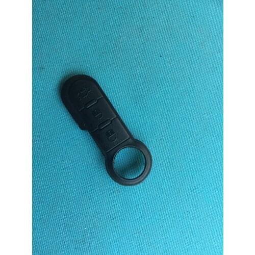 1Pc New Replacement Rubber Key Pad For Fiat 500 Panda Punto Bravo Remote FOB 3 Button Flip Shell Case Car Accessories Auto Parts
