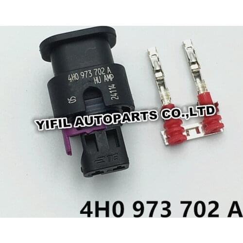 2/4/10pcs/lot 2 Pin/Way 1.2mm Sealed Connector Kit 4H0973702A 000979034E For VW VAG Fuel Pump T5 7E0 963 303