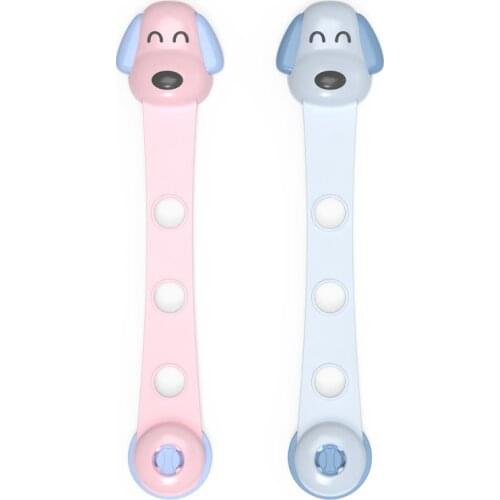 2Pcs/lot Cartoon Puppy Child Protection Lock Spin Lock Door Lock Furniture Kids Cabinet Drawer Anti-opening Lock For Kids Child
