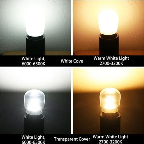 2021New Mini E14 E12 COB LED Light Blub 2835 SMD Glass Lamp for Refrigerator Fridge Freezer sewing machine Home Lighting