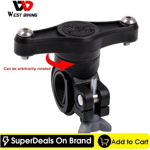 WEST BIKING 360 Degree Rotation Bicycle Bottles Cage Holder Adapter Bike Handlebar Bicycle Seatpost Water Bottles Mount Adapter