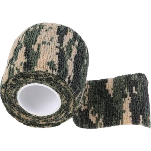 Elastic Camouflage Waterproof Outdoor Hunt Camping Stealth Camo Wrap Tape Military Airsoft Paintball Stretch Bandage