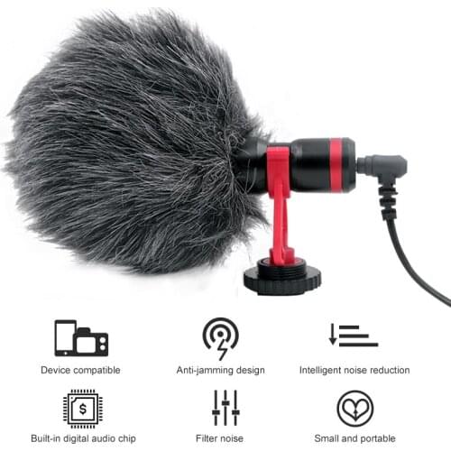 Camera Video Microphone RE-150 DSLR recording microphone for SLR photography Vlog microphone iPhone 7 6 Andriod Smartphone