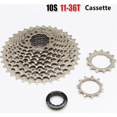 Cassette 10 Speed Bike Cassette Bicycle Freewheel Speed 10S Bicycle Flywheel Mountain Bike 11-36T Sproket Bike Bicycle Gear MTB