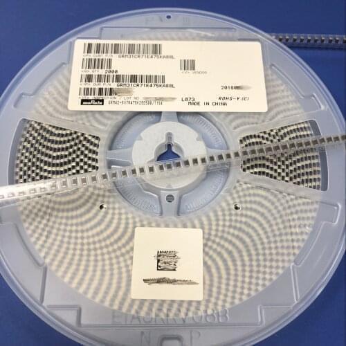 GRM31CR70J226KE19L SMD MLCC 1206 22uF(226) ±10% 6.3V Ceramic Capacitor GRJ31CR71C106KE11L SMD MLCC 1206 10uF(106) ±10% 16V Cer