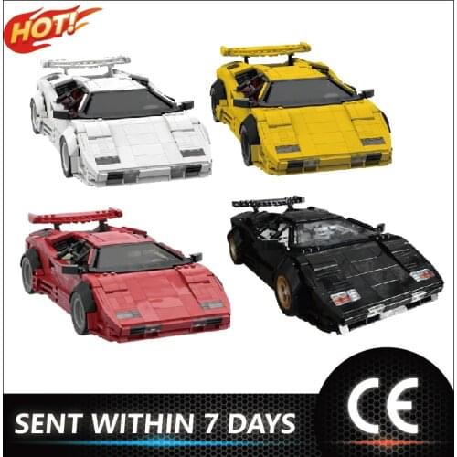 Technical Super Car Racing Car LP5000 QV Decoration Building Blocks Bricks For Childrens Assemble Toys Gifts