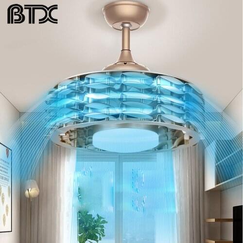 Leafless Fan Light Modern Airflow LED Invisible Environmental Purification Ceiling Fan Light Ventilator Ceiling Fan Led