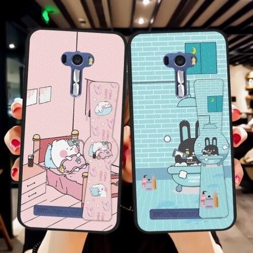 Magnetic car bracket Case For Asus zenfone Selfie ZD551KL Soft Silicone Wristband Cover For Asus ZenFone 3 ZE552KL