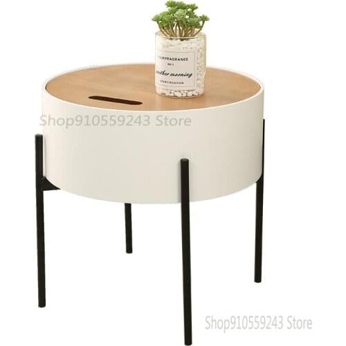 Small Coffee Table Table Sofa Side Simple Modern Nordic Creative Leisure Side Table Bedroom Side Table Bedside Table Small Round