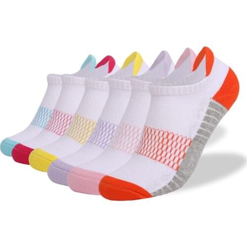 6 Pairs Men/Women Running Socks Professional Outdoor Sport Breathable Cushion Athletic Fitness Hiking Walking Low Cut Ankle Sock