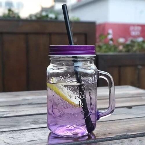 Rooster Coffee Cup Glass Beer Mug For Cocktail Wine Shot Glass Large Capacity 455ml Cool Tea Mugs With Straw Drinkware Home Bar