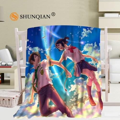 Custom big size Kimi no Na wa. your name Blankets for beds warm winter sleeping sofa blanket56x80inch 50X60inch 40X50inch