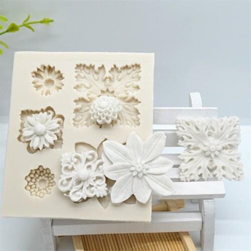 DIY Daisy Wild Chrysanthemum Flower Shape Silicone Mold Sugarcraft Chocolate Cupcake Baking Mold Fondant Cake Decorating Tools
