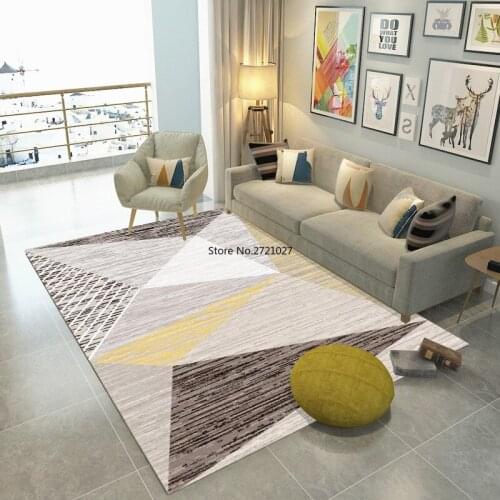 Nordic Modern Minimalist Living Room Coffee Table Bedroom Bedside American Country Carpet Floor Mats Can Be Washed