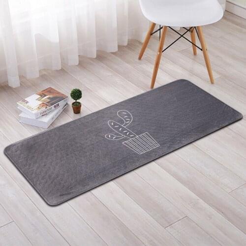Modern Kitchen Mat Cactus Print Anti slip Area Rugs Living Room Balcony Bathroom Carpet Cheaper Doormat Bath Mats Bedroom Tapete