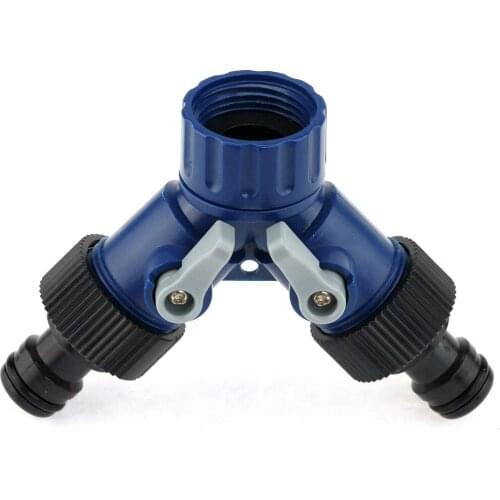 Water Tap Splitter 2 Way For 12 Caliber Quick Connector Adaptor Y Shape Garden Tap Splitter For Irrigation Premium