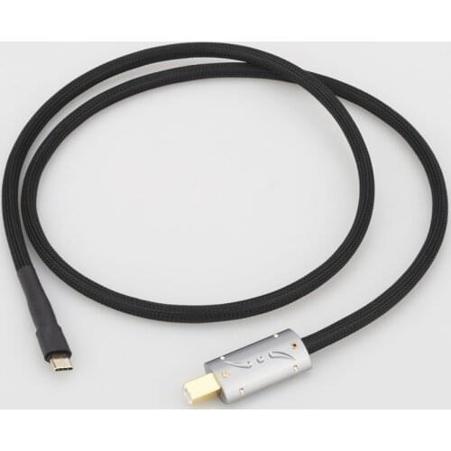 Viborg USB Type C Cable HiFi USB B To C Audio Data Cable For DAC Mobile Tablet