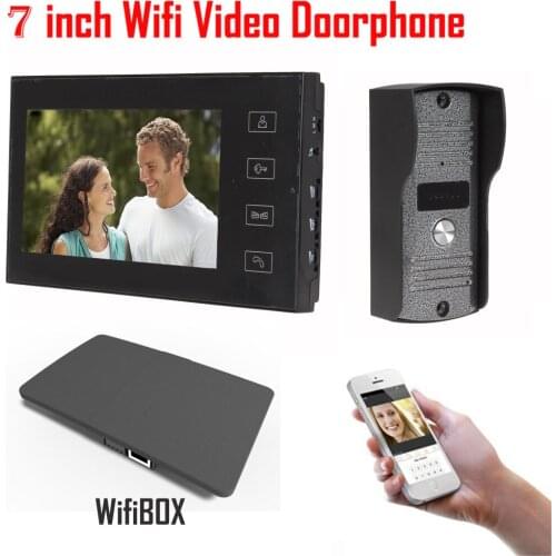 7 inch LCD 700TVL IR Camera Wireless WiFi IP Video Doorphone Video Intercom Doorbell Support IOS Android iPad Smart Phone Tablet