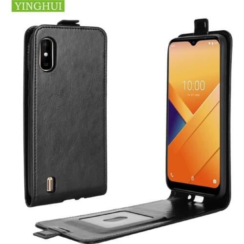 High Quality Vertical Protect Cover With Card Holder For Wiko Y60 Y61 Y70 Y80 Y81 Flip Leather Silicone Magnetic Phone Case Bag