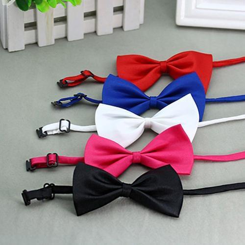 1 piece Cute Solid Color Adjustable Pet Bow Tie Pet Dog Collar Bowknot Bow Ties Gentleman Dog Bow Tie Pet Supply