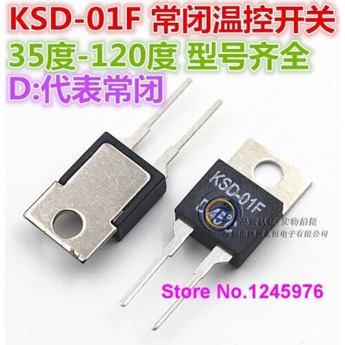 20PCS Normally closed KSD-01F D85 D85| temperature control switch to achieve 85 degrees automatically disconnect the import chip