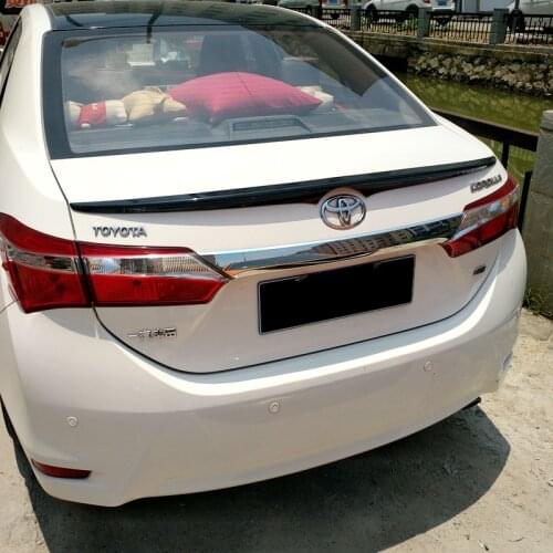 2014-2018 corolla spoiler ABS Plastic Unpainted Color Rear Trunk Wing Boot Lip Spoiler Car Accessories Toyota Corolla spoiler