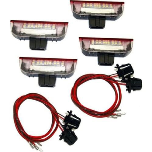 4Pcs Car LED Door Warning Light Welcome Projector for Golf 6 7 Jetta MK5 MK6 Passat B6 B7 CC TIGUAN Scirocco