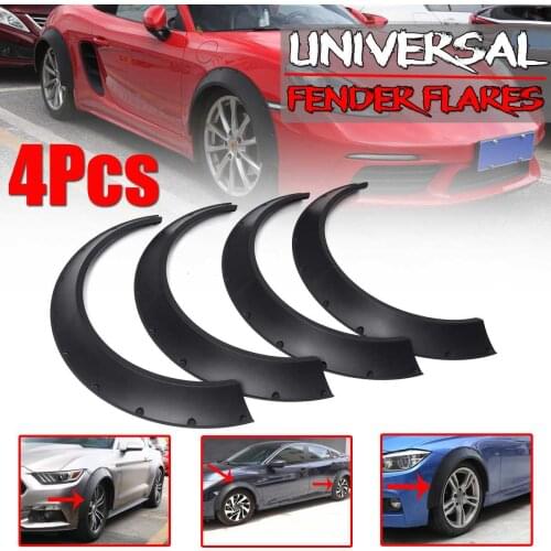 4X Universal Car Fender Flares Wide Wheel Arches Mudguard For BMW G30 G31 F32 F33 For Mazda MX5 RX8 Miata 323 RX7 RX8 CX-3 CX5