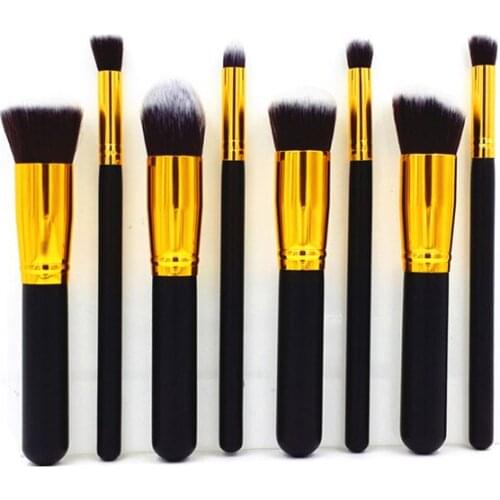 Best Quality New Arrival 8Pcs Professional Synthetic Makeup Brush Set Cosmetics Foundation Blending
