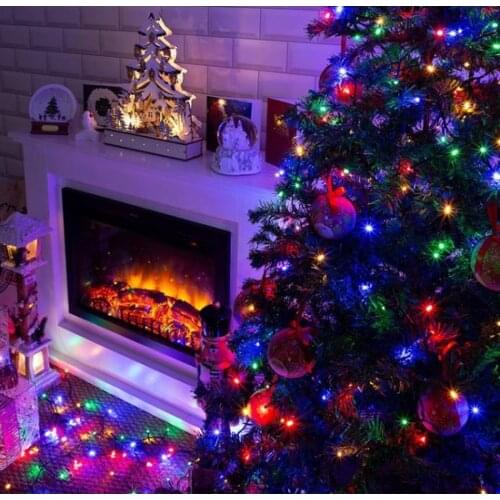 Alf christmas Tree Işığı Mixed Color 100 LED 10 Mod christmas decorations рождественские украшения