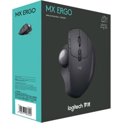 Logitech MX ERGO Wireless Trackball Mouse 2.4G wireless Bluetooth Mice Office Drawing CAD Laptop RECHARGEABLE BATTER