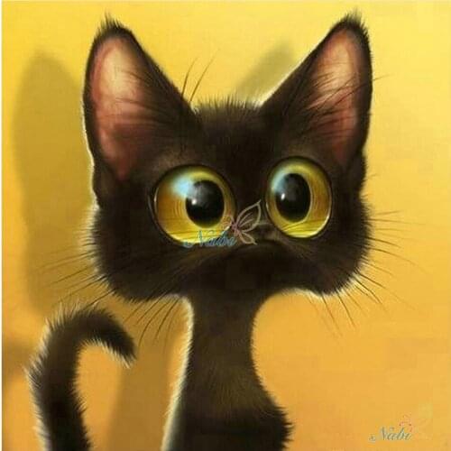 Diamant painting 5d diamond embroidery colorful cats diamond painting animal square diamond mosaic cross stitch diamond