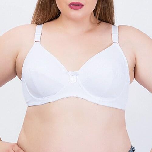 Bra For Womens Lager Bosom Unpadded Sexy Lingerie Smooth Plus Size Bralette Underwired BH Top Sexy Underwear C D DD E Cup